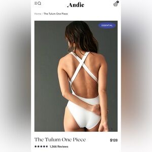 Andie Swim Tulum One Piece -ribbed